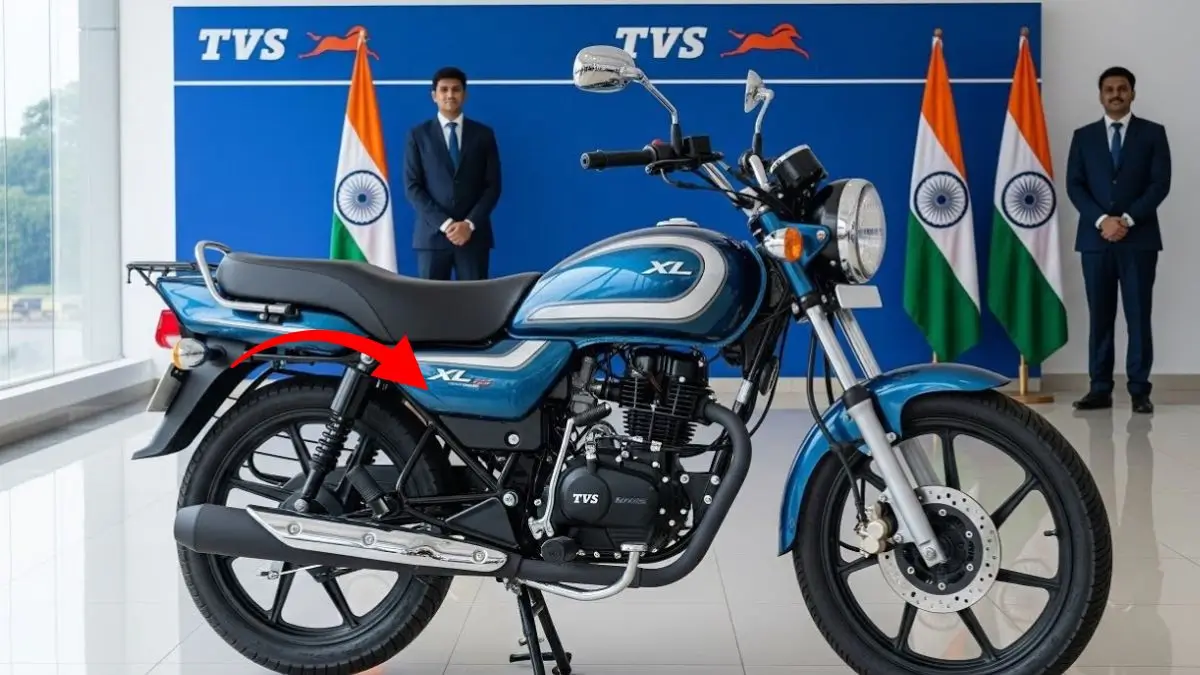 New TVS XL 100/110 scooter with rugged design, 85km mileage, and 110km/h top speed